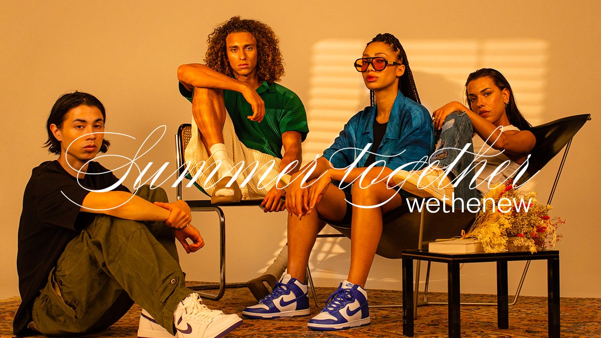 Après de longs mois séparés, il est temps de se retrouver. 🖤

Summer Together, c’est l’occasion de passer l’été ensemble : embarquez avec Wethenew et voyagez sans bouger avec la Wethenew Family !☀️

#WETHENEW 👟