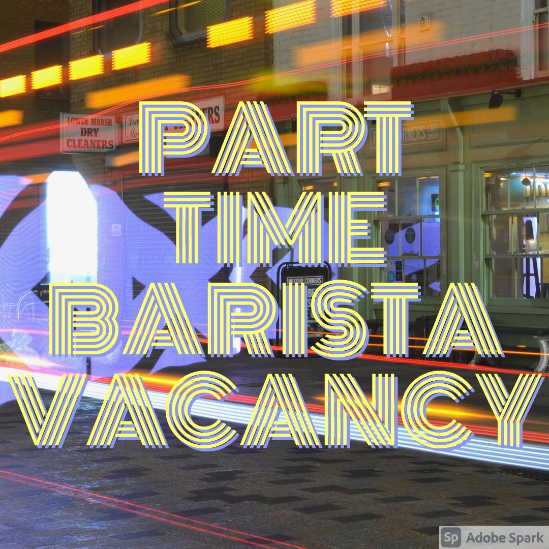 Want to join the team, travel the world and meet new and interesting people? Well you can do two of those things with us, and no one can do the other thing anyway. We’re looking for a part time experienced barista, hit us up if you’re interested or tag anyone who might be! 😀👍🏼