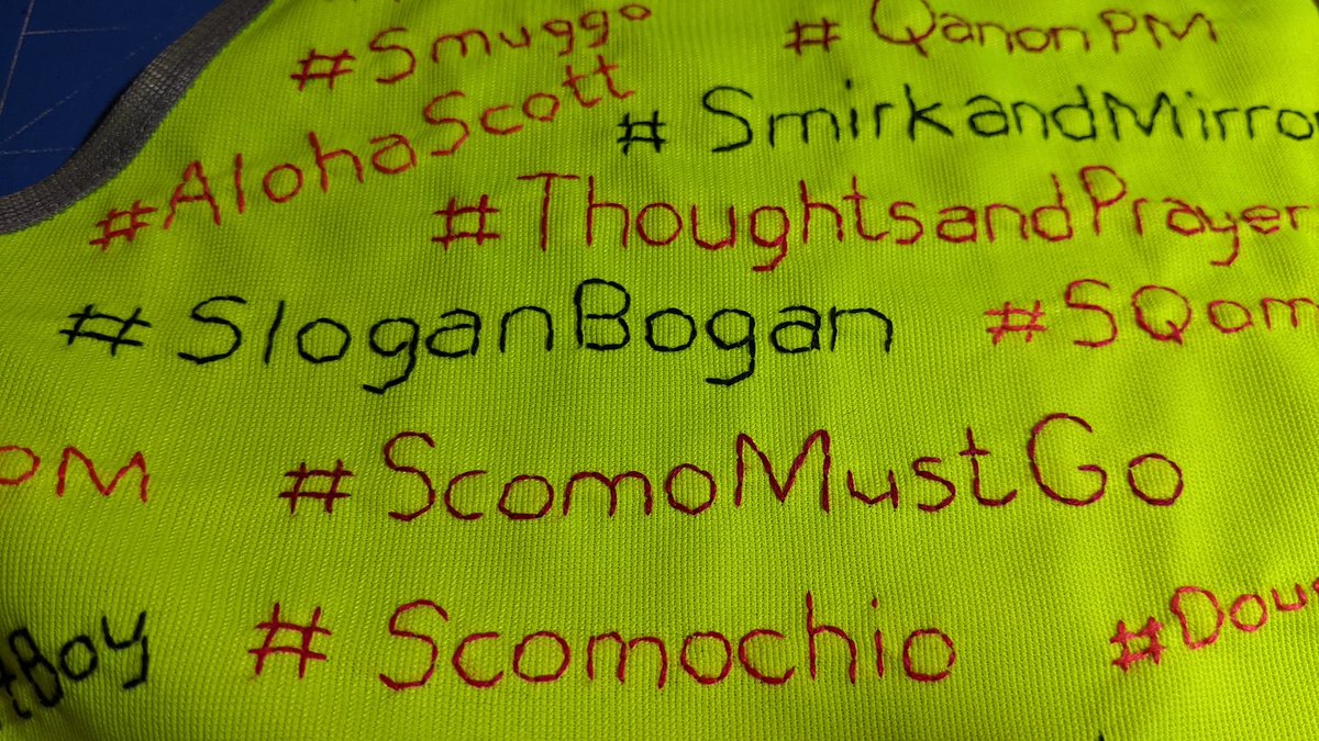 handystitcherau's tweet image. Working on the front...#sloganbogan
