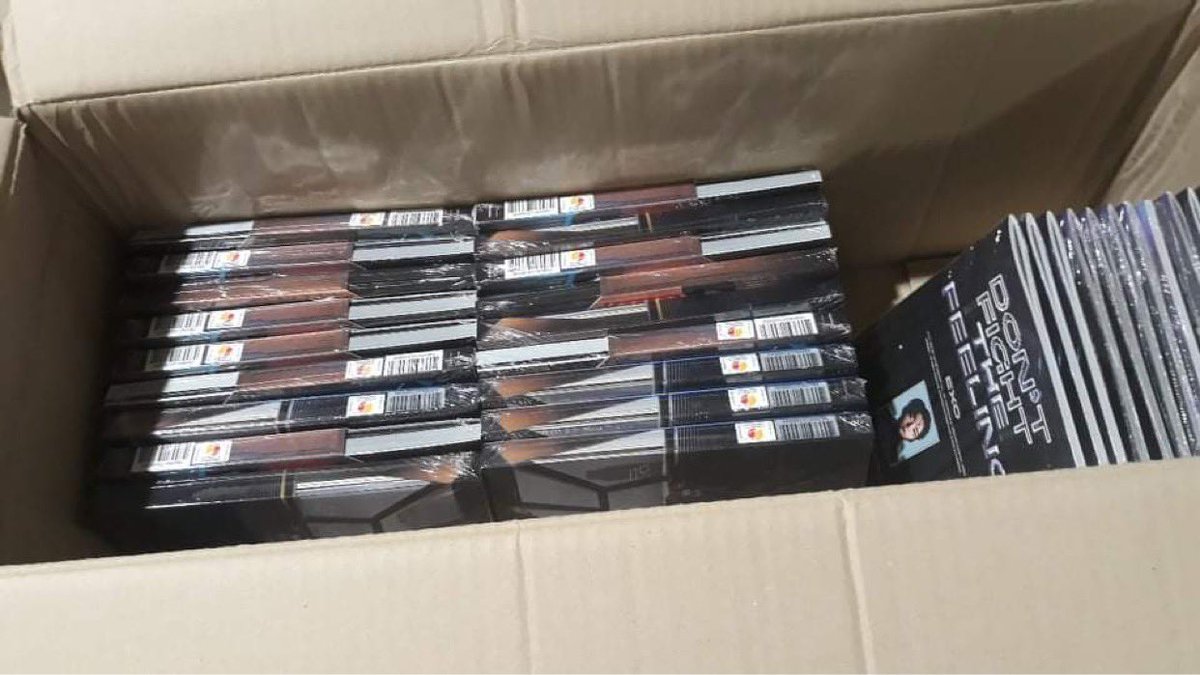 YKS_PH's tweet photo. #YKSPHFlashReport

All EXO Don’t Fight the Feeling Albums are finally in our Korean Address 🥰 Waiting na lang po na mapuno yung box para po maprepare for ship out!!

Thank you so much for your patience hihi 🎡💖 https://t.co/qNDosOx8GX