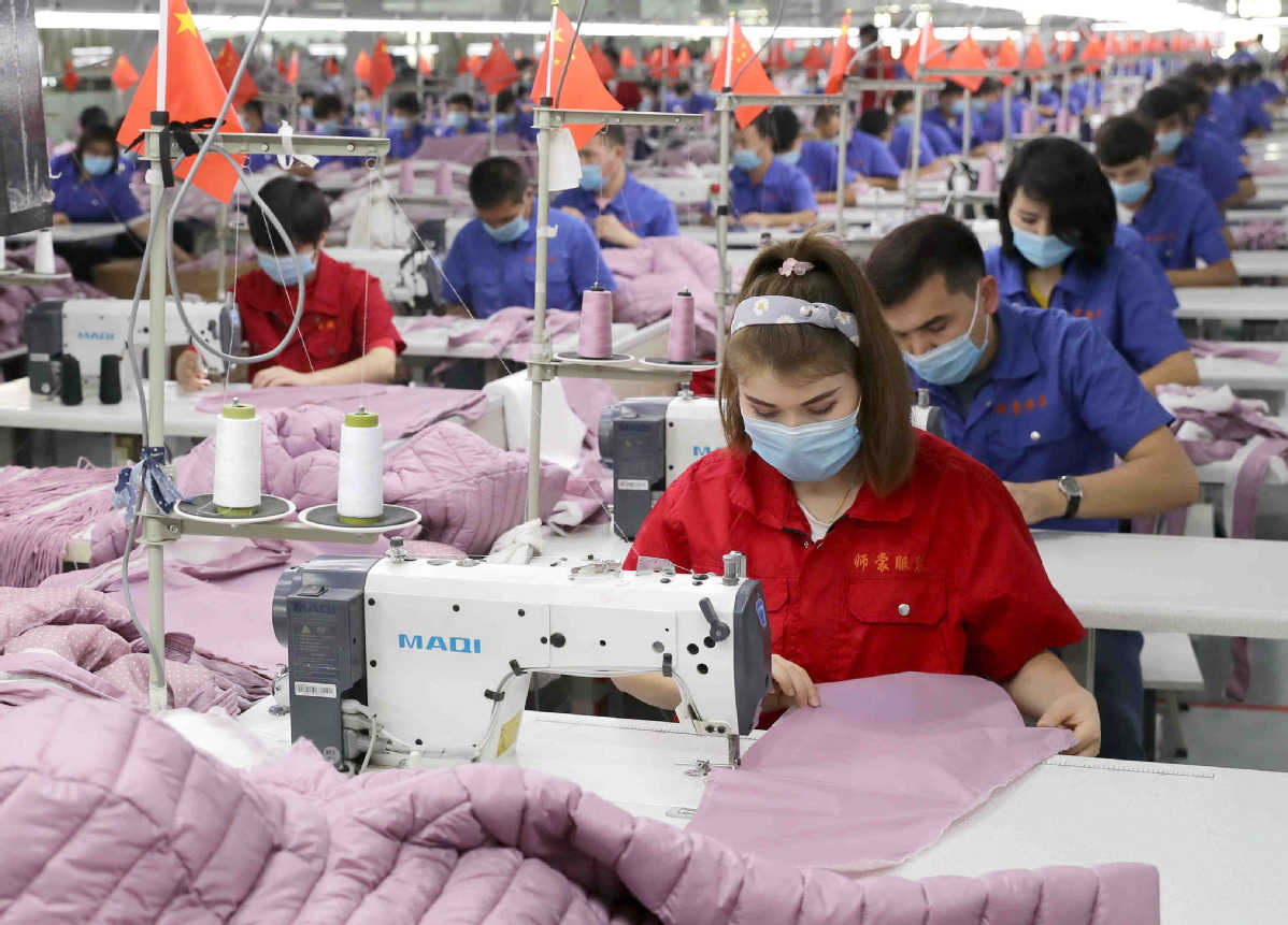 Bipartisan group of lawmakers want to ban U.S import of products made with slave labor from China's Xinjiang area.