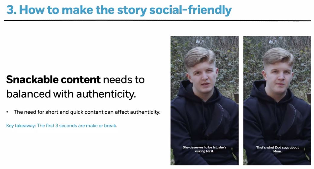 StrawberrySoc's tweet image. Insightful but tough stuff from Courtney Zitola 
@NSPCC. #BeyondTheAlgorithm #storytelling
