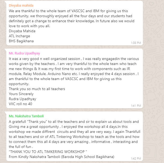 And we are back with the Tinkering Workshops for #ATL Schools. Students of #choithram School, #Indore, and #Baroda High School, #Vadodara made some amazing projects. #tinkering #Arduino #IBM #goodtechIBM <a href="/ShobhaVMani2/">Shobha V Mani</a> <a href="/DJoyeeta/">Joyeeta</a> <a href="/NITIAayog/">NITI Aayog</a> <a href="/AIMtoInnovate/">Atal Innovation Mission Official</a> <a href="/vascsc/">VASCSC</a> <a href="/ih_vascsc/">Innovation Hub VASCSC</a> <a href="/ibm_in/">IBM India</a>