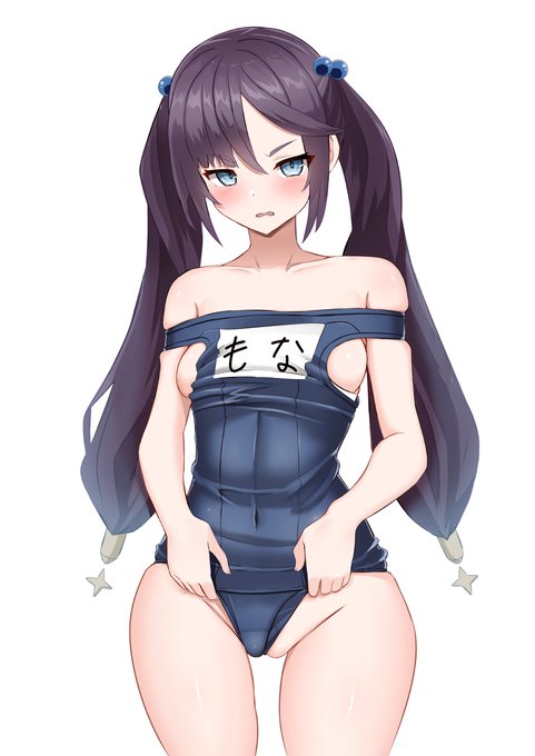 ちょっと際どいスク水なモナです
#原神 
#GenshinImpact 