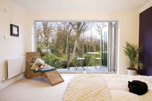Our bi-folding doors are a fantastic addition to any home! Bi-folding doors act as a glass wall that can be completely opened to allow the outdoors in, and if the weather isn't great, the views still will be.