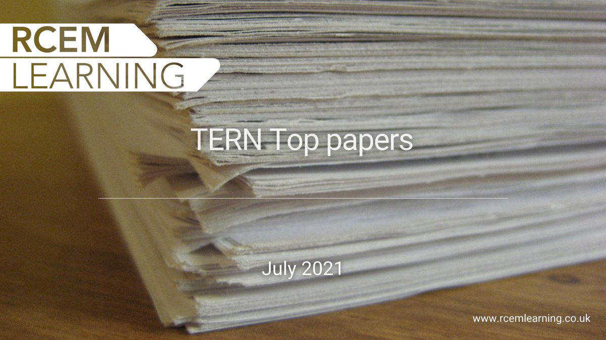Happy #TERNSDay! July <a href="/ternfellow/">@TERNfellow</a> top papers comes from the team at <a href="/YGEDBangor/">Ysbyty Gwynedd ED</a> 🐉🏥 This month covers the topics of analgesia and sedation <a href="/GovindOliver/">Govind</a> @rajeshchatha <a href="/hirstposition/">Rob Hirst</a> 

📖➡️ ow.ly/K5oZ50FwsAE #EMResearch