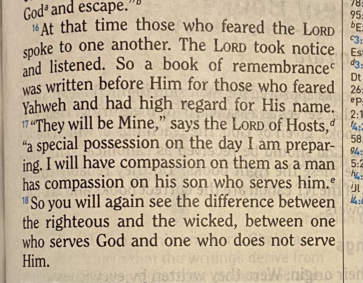 timothyshelton's tweet photo. Feeling forgotten or all alone? Let Malachi 3:16-18 encourage all who believe in Him! https://t.co/Fo6FFO7lwY
