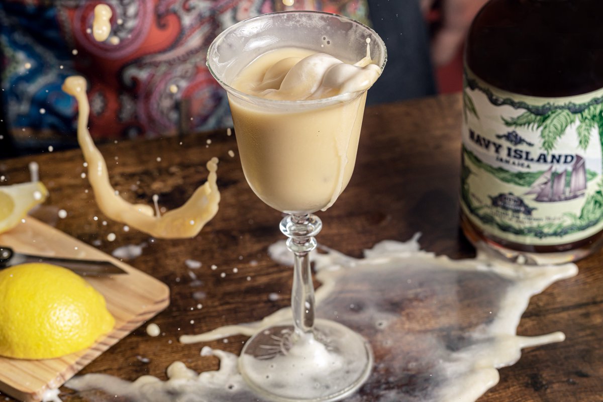 Navy Island XO Reserve is a gorgeous rum that blends modern quality with traditional craftsmanship.

- 50 ml Navy Island XO Reserve Rum
- 20 ml lemon juice
- cinnamon syrup
- 20 ml cherry liqueur
- egg white

Shake the ingredients in a cocktail shaker and strain into your glass.