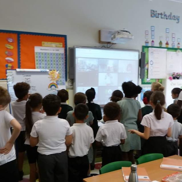 We are having a fantastic time today at the KMS ‘Big Sing’!
Each year, Kingston Music Service host a summer music festival for all school choirs in Kingston and this year it is online which means that all children, in all schools, can take part from their classrooms!