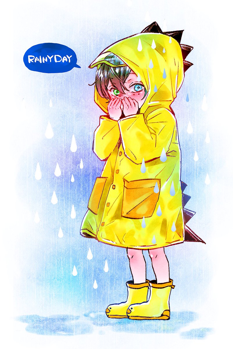 「雨の日のショタさぶちゃ🌱🥺 」|のん🎤のイラスト