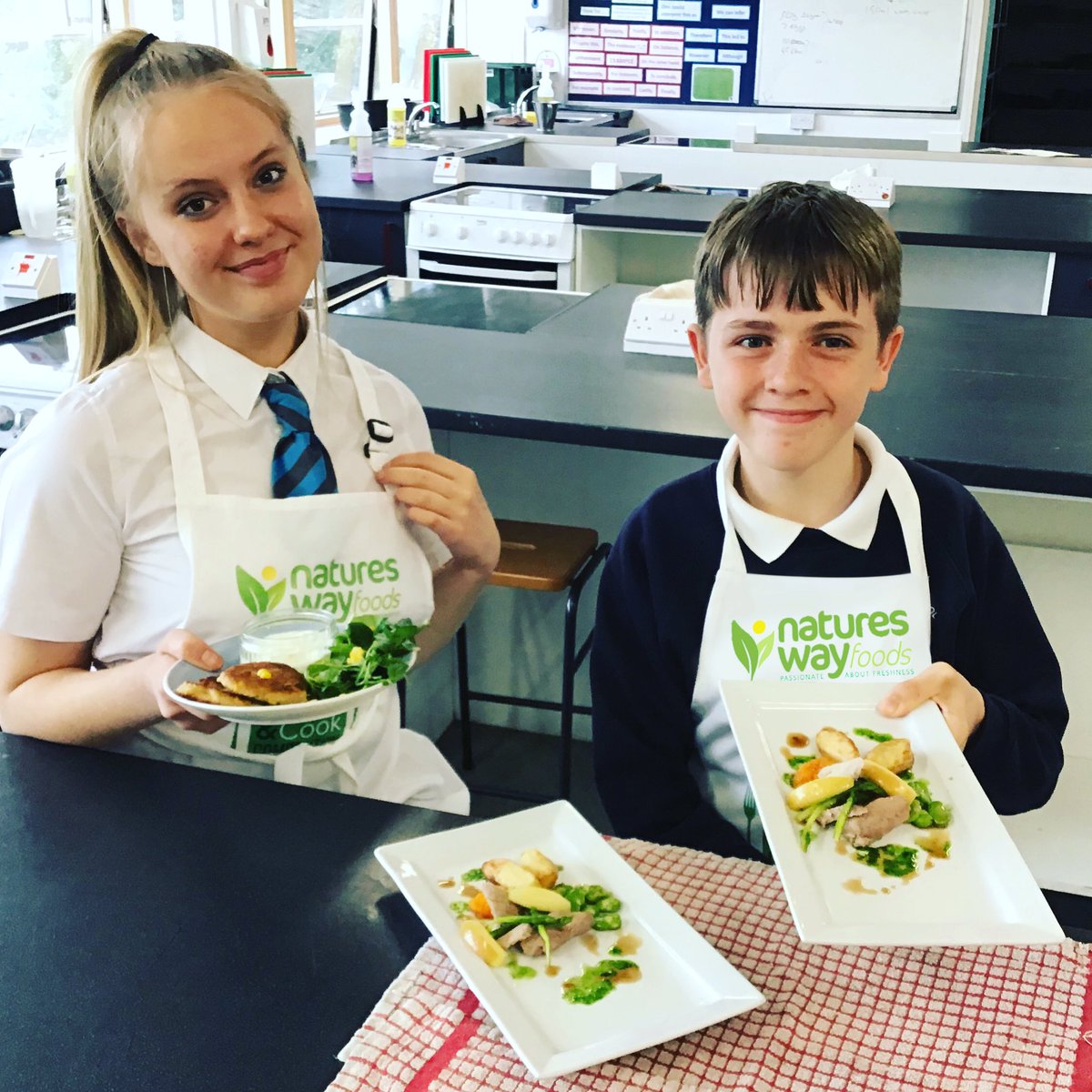 Create & Cook Comp (@createcookcomp) on Twitter photo Well done Poppy and Tommy from Fernhill School, Farnborough for winning our <a href="/Natures_WayFood/">Natures Way Foods</a> Southern final with their lovely #IsleofWight crab fritters & <a href="/newlynsfarm/">Newlyns Farmshop</a> pork medley. Thanks <a href="/food_strategy/">National Food Strategy</a> today for urging schools to take food as seriously as Maths & English. Well done Poppy and Tommy from Fernhill School, Farnborough for winning our <a href="/Natures_WayFood/">Natures Way Foods</a> Southern final with their lovely #IsleofWight crab fritters & <a href="/newlynsfarm/">Newlyns Farmshop</a> pork medley. Thanks <a href="/food_strategy/">National Food Strategy</a> today for urging schools to take food as seriously as Maths & English.