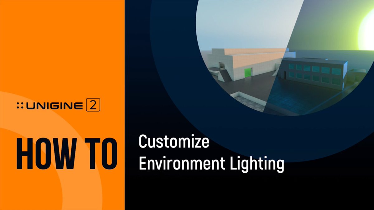 Unigine's tweet image. In today's “How To” video, we show you how to customize environment lighting: youtu.be/pu1rqGZS9ps
The atmosphere is rendered dynamically with regard to the current rotation of the World light and the Scattering mode used.
Learn more: l.unigine.com/0Ed6Irf_T
#uniginetutorial