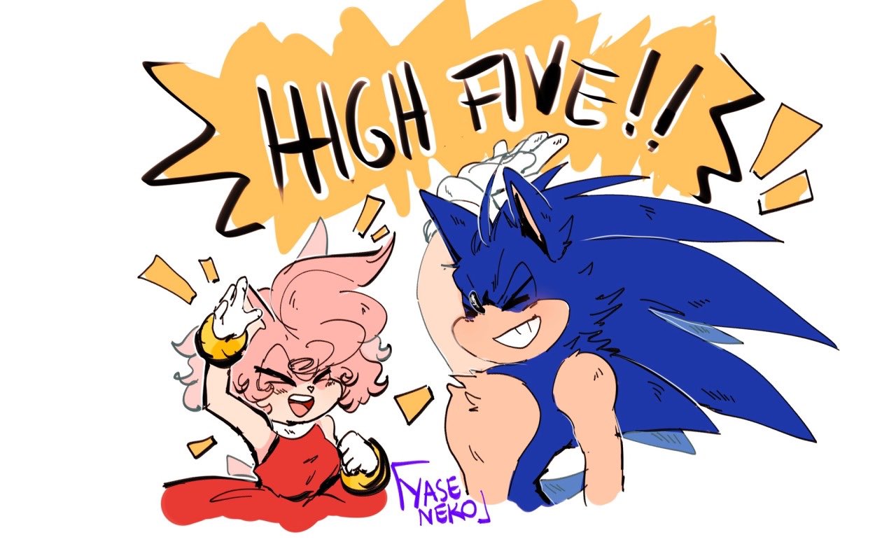 I draw sonic scruncly on X: short sonamy comic #SonAmy