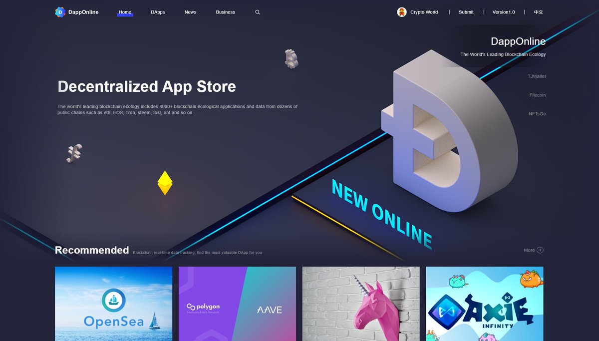 DappOnline's tweet image. #Dapp #NFT #ETH #Tron
The new DappOnline version has been launched, try it.🔥🔥

1. Retweet + Like
2. With #DappOnline keyword in Retweet

@Auth_c Adrop Ram 100 TRX 100 #DappOnline