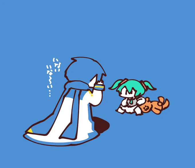 不定期連載今日のベビミクさん🍼
いないいないばあに反応しない様子 