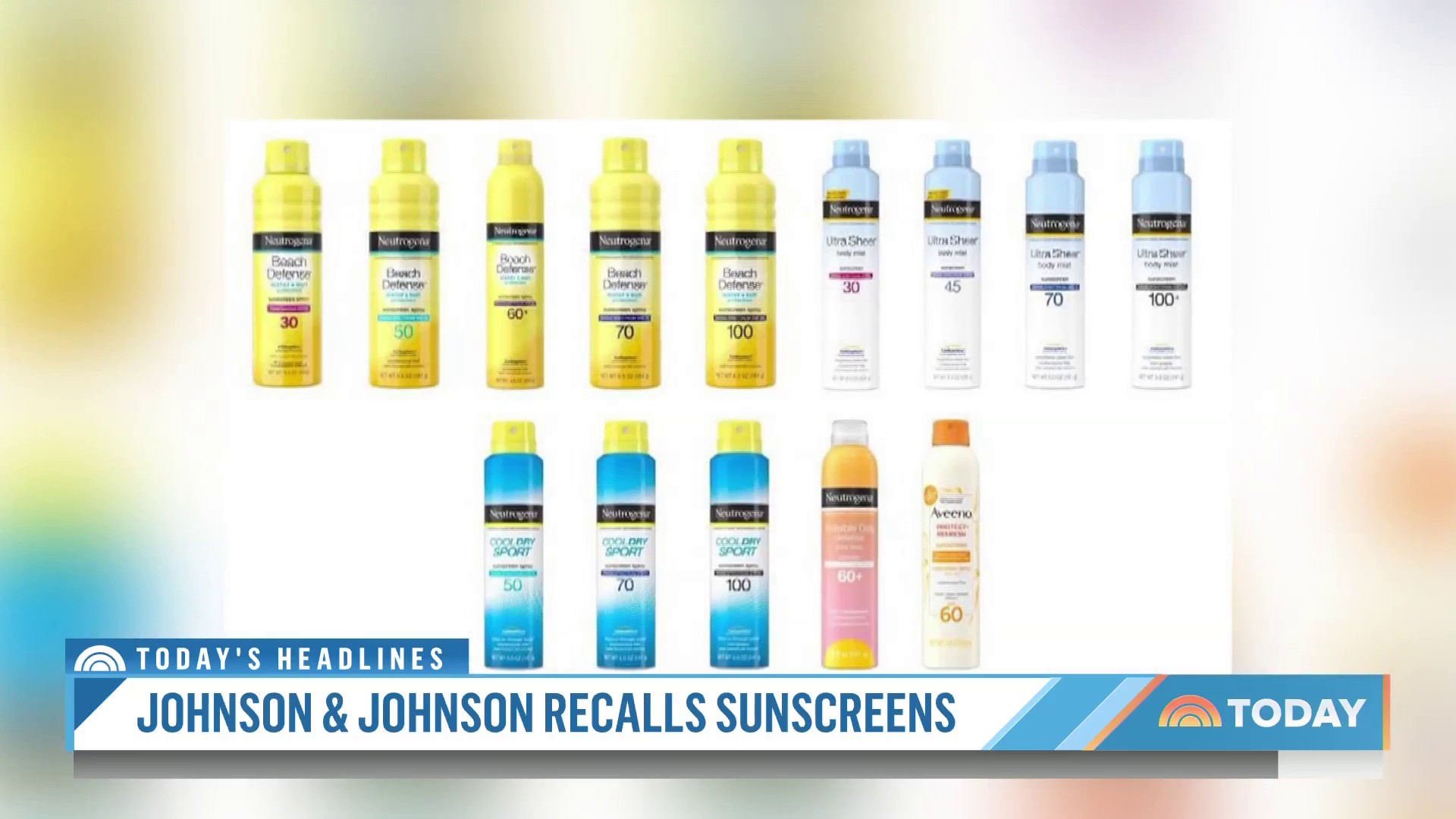 TODAY on Twitter "Johnson & Johnson is recalling some of its sunscreen