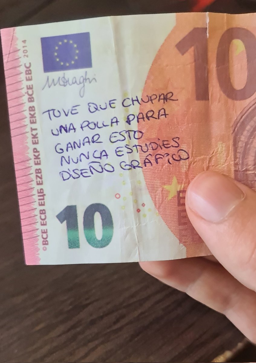 que cojones un chaval me ha pagado con este billete