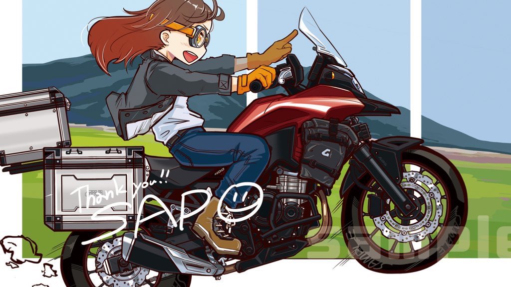 Sapo S Tweet 一次創作絵師拡散フェス01 バイクと女の子描いてます カッコいいバイクと可愛いバイクの組み合わせは最強なのです バイクと女の子シリーズ Trendsmap
