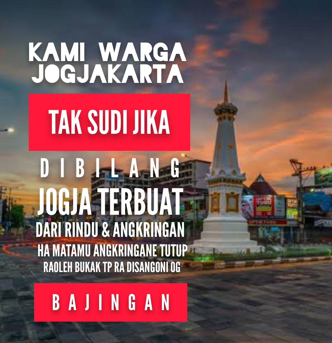 lagi rame di jogja yeet!
