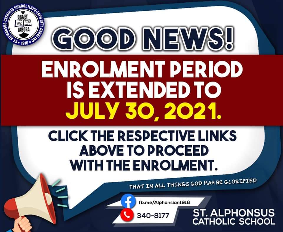 OfficialSACSSCC's tweet photo. ENROLMENT IS EXTENDED TO JULY 30, 2021! ENROL NOW!

INCOMING GRADE 7 STUDENTS ARE AUTOMATICALLY QUALIFIED FOR THE ESC SUBSIDY/SCHOLARSHIP WORTH Php 11, 000. 00.

Kinder and Grade 1
https://t.co/ZwNvAgg99W

Grade 2
https://t.co/iV6Dp68nTS

Grade 3
https://t.co/16JV9Krlqb https://t.co/q1PAbHiPpC