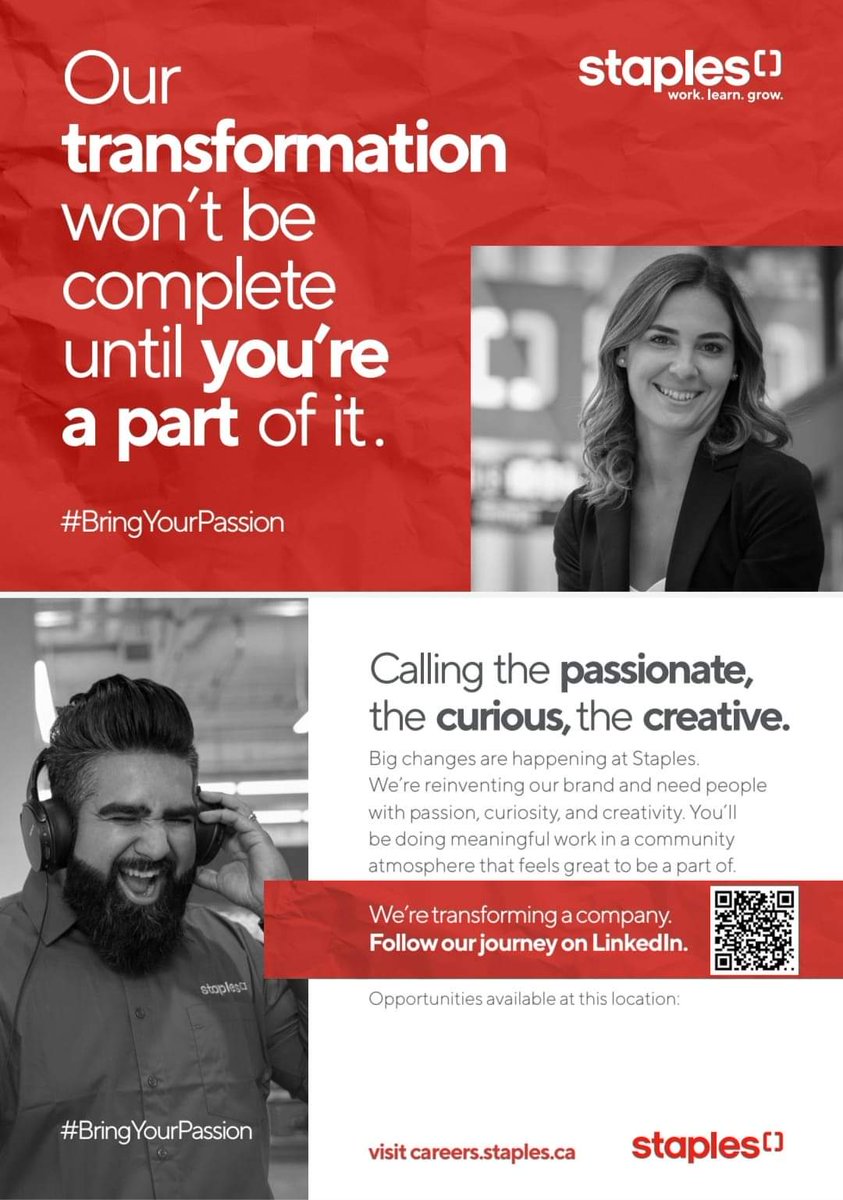 Damper05's tweet photo. Full time available at Staples Murphy Sq. 

Apply online and pop in with your resume !!

Job fair this Tuesday !!   Interviews on the spot 

https://t.co/CCROGOzjUp https://t.co/n6ARMM8FW8