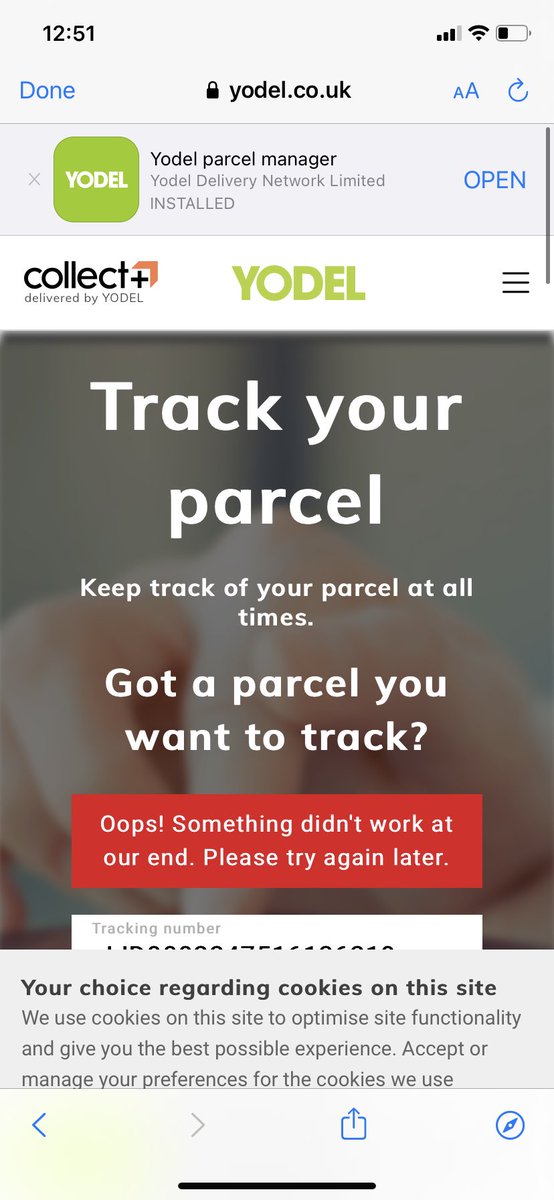gemma41408295's tweet photo. @Footasylum_Help Any ideas why this is happening when I try to track my order? https://t.co/tOfjwNQ0mT