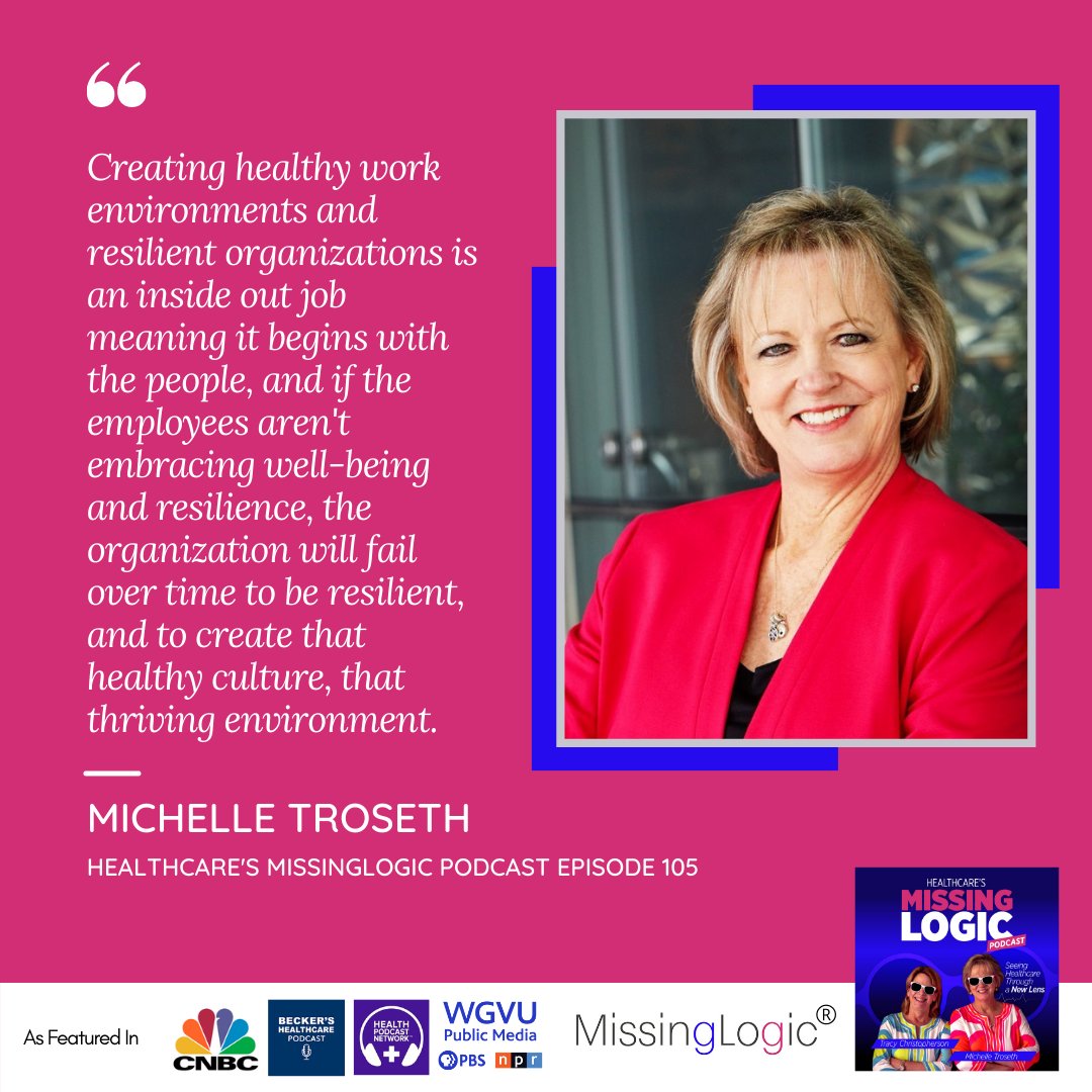 MissingLogicLLC's tweet photo. "Creating healthy work environments and resilient organizations is an inside out job" @MichelleTroseth
To learn more, listen here: https://t.co/uZW6l8aXUs
#ThursdayThoughts #HealthyWorkEnvironments
#ResilientOrganizations
#WorkCulture
#PolarityIntelligence https://t.co/Jc6mQToTz1