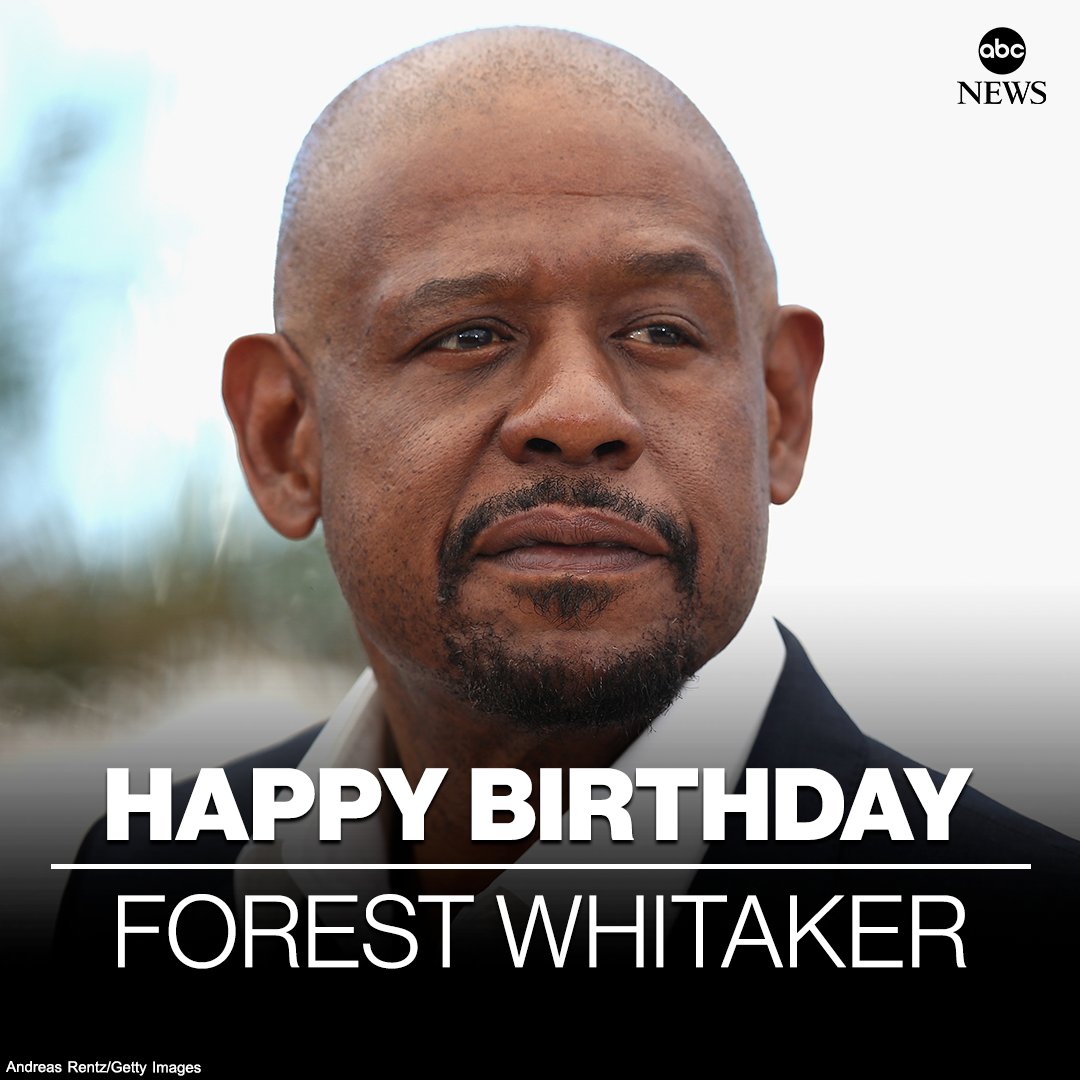 HAPPY BIRTHDAY: Actor-director Forest Whitaker is 60 today.  