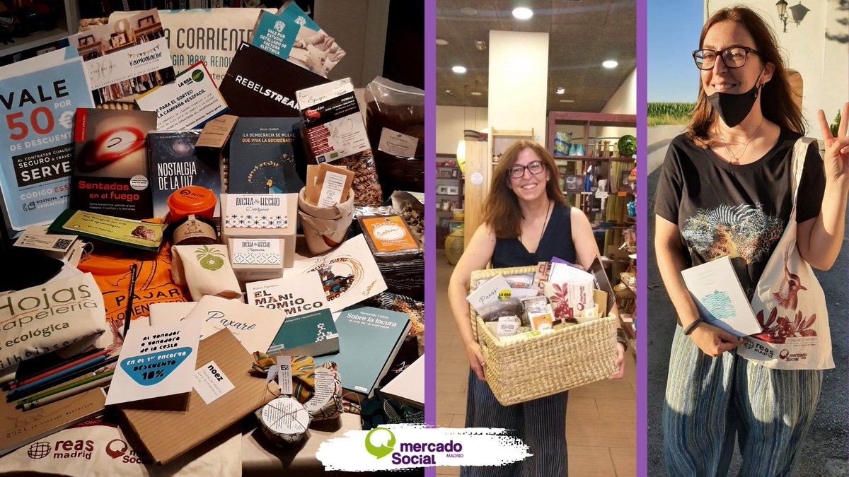 MES_Madrid's tweet photo. Compartimos estas fotos que nos manda @RosaMCanton con la cesta más #sostenible, #ecológica y #responsable del sorteo organizado por @MES_madrid. Esperamos que la disfrutes mucho @RosaMCanton.
¿Te gustaría hacerte socia? Tenemos un sinfín de ventajas, ¡únete al @MES_madrid! https://t.co/iYOHquTjRZ