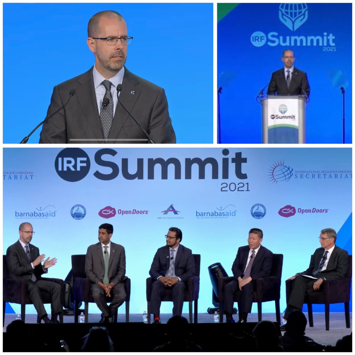 Moderated a great panel <a href="/IRFSummit/">IRF Summit</a> with Rep. <a href="/RoKhanna/">Ro Khanna</a> <a href="/AmjadMKhanEsq/">Amjad Mahmood Khan</a> <a href="/BobFu4China/">Bob Fu 傅希秋</a> and @BarnabasFund on legal limitations impacting freedom of religion or belief. Great to share the stage and hear interesting insights from committed human rights advocates. youtu.be/sPSIWHBq390?t=…
