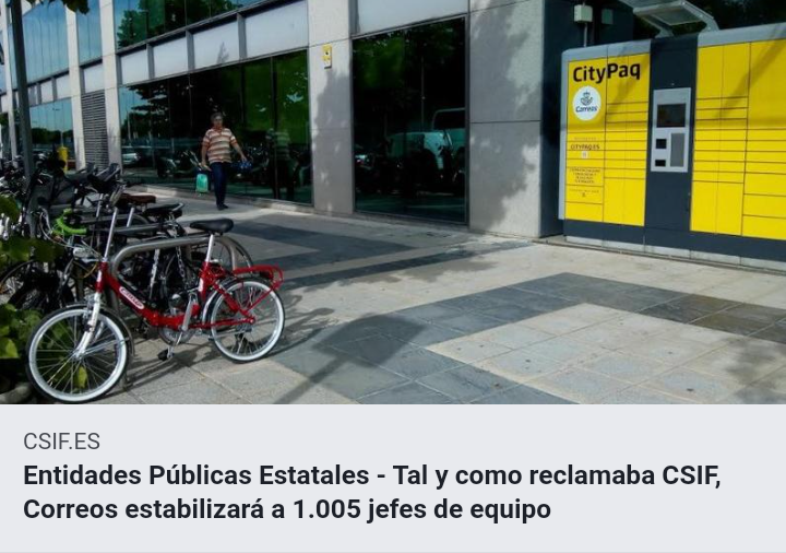 csif_epe's tweet image. CSIF insiste en desprovisionalizar puestos en @Correos ➡La estabilidad del empleado es fundamental 
csif.es/contenido/naci…