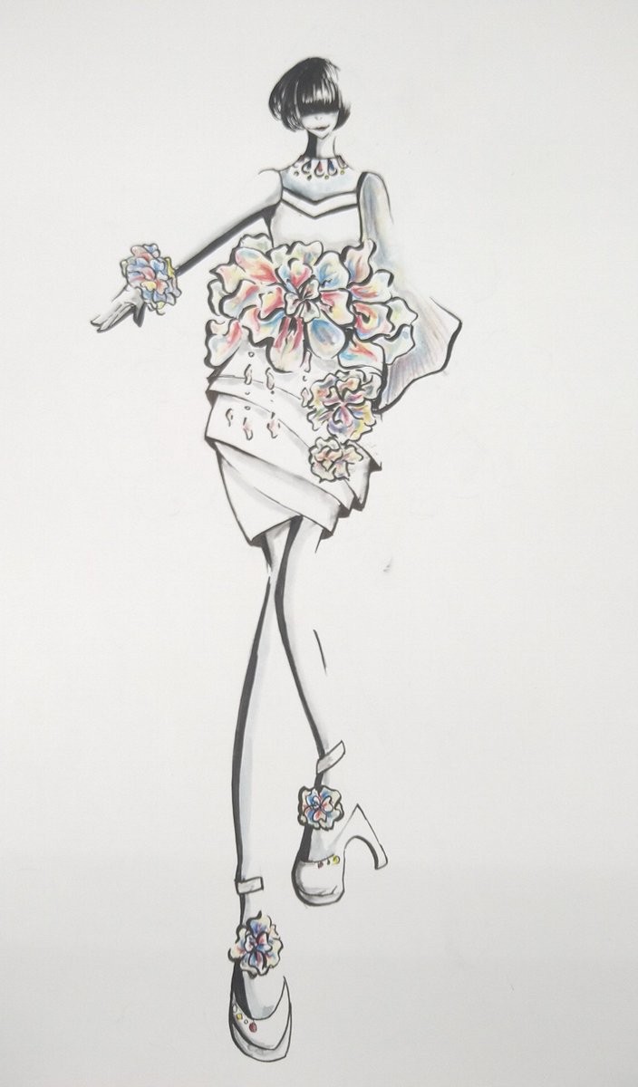 ファッションデザイン画 ファッションデザイン画