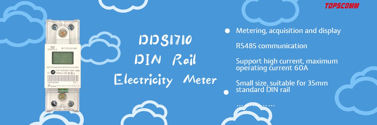 TOPSCOMM_PRC's tweet image. Our DIN rail electricity meter integrate metering, acquisition, display, RS485 communication functions, realize energy metering and acquisition for users.
Visit our website for more details!  😀
topsmetering.com/dds1710-single…