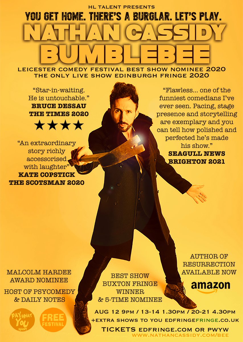 Nathan Cassidy (@nathancassidy) on Twitter photo My true-crime stand-up show Bumblebee <a href="/edfringe/">Edinburgh Festival Fringe</a> - ON SALE NOW!
12-14th & 20-21st August <a href="/freefringefest/">FreeFringeFest</a> <a href="/the3sistersbar/">The Three Sisters</a> and at your place! via edfringefringe.co.uk
TICKETS: tickets.edfringe.com/whats-on/natha…
#CassidyBee #edfringe #edfringecomedy #edfringe2021
nathancassidy.com/bee My true-crime stand-up show Bumblebee <a href="/edfringe/">Edinburgh Festival Fringe</a> - ON SALE NOW!
12-14th & 20-21st August <a href="/freefringefest/">FreeFringeFest</a> <a href="/the3sistersbar/">The Three Sisters</a> and at your place! via edfringefringe.co.uk
TICKETS: tickets.edfringe.com/whats-on/natha…
#CassidyBee #edfringe #edfringecomedy #edfringe2021
nathancassidy.com/bee