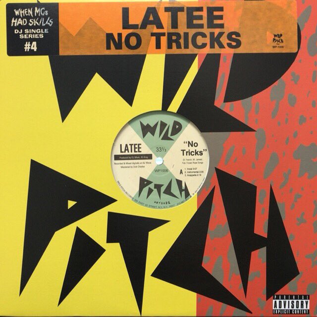 Mighty_Record's tweet photo. 名門Wild Pitchレーベルより、45 KING率いるFLAVOR UNITからのソロLATEEの代表曲”NO TRICKS” JBネタのギターループ、一度は耳にした事あるこの曲は真のクラシックス、88年リリース。
LATEE - No Tricks - 12inch ver https://t.co/aTVMPL90TX #LATEE #WildPitch #45King #FlaverUnit https://t.co/F7L2NGIM3m