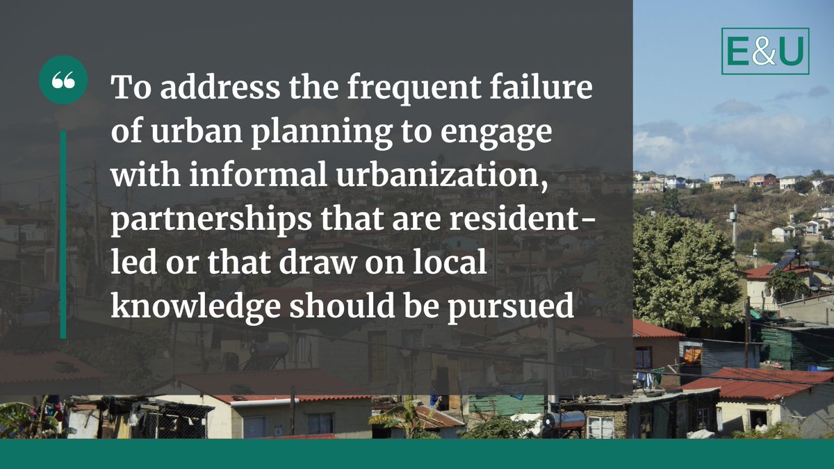ICYMI: NEW PAPER: One step forward, two steps back? Shifting patterns of #participation in a former informal settlement in #Mexico City by @Dr_Taru_S @WISERDNews

journals.sagepub.com/doi/full/10.11…