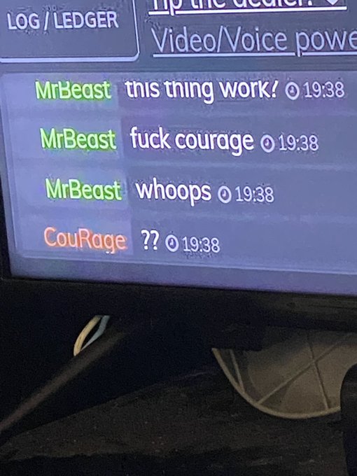 So did anybody peep this during the poker stream @MrBeast @CouRageJD https://t.co/WhoNlOmaPc<a href="/tag/cashapptrivia"class="tags"><span>#cashapptrivia</span></a>