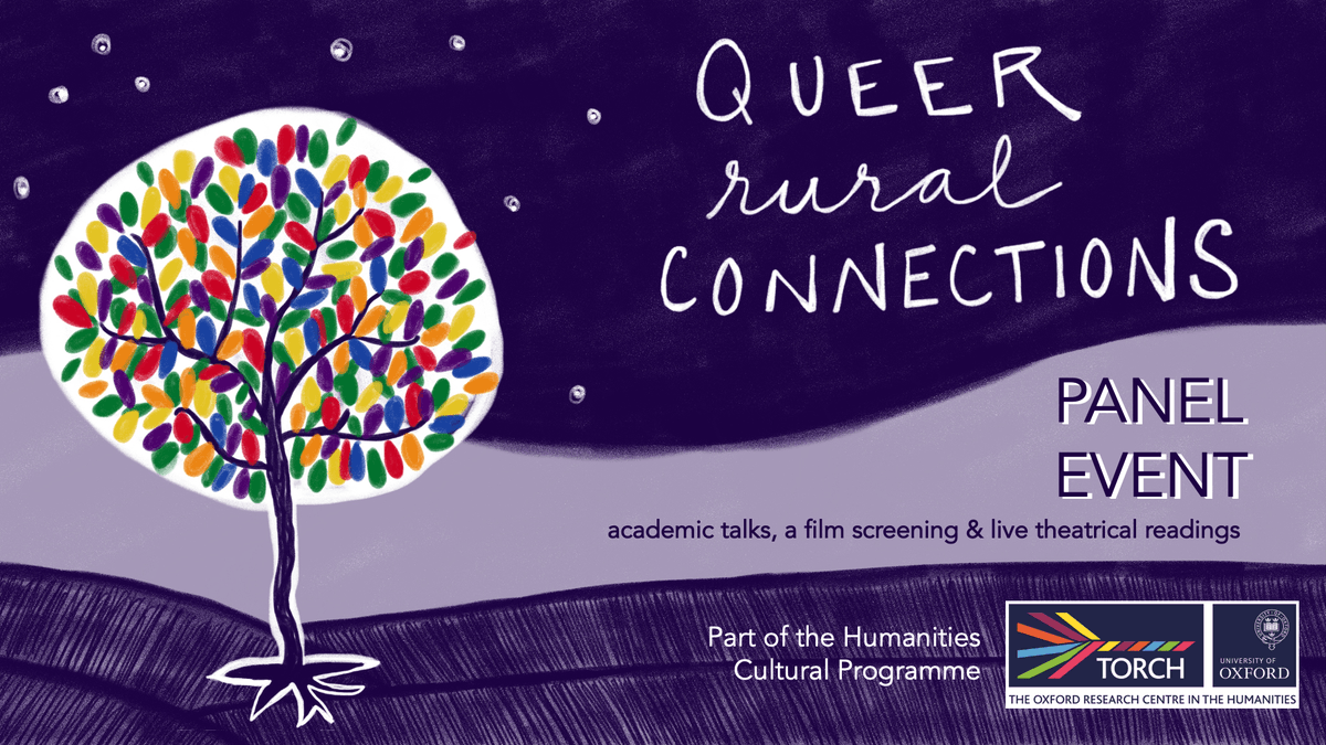 TORCHOxford's tweet photo. Watch the #QueerRuralX conference to hear conversations on decentring the urban when presenting #queer #RuralHistories.

Today, 2pm - 5pm | Online - YouTube: https://t.co/ehhBSkQ1PX https://t.co/qq31CCqI9L