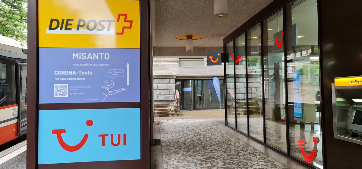 Schon das MiSANTO Wegweiser-Schild beim Frauenfelder Postgebäude gesehen? Genau 20 Schritte geradeaus sind es zu unserem Testcenter in der Rheinstrasse 1 👋

#misanto #frauenfeld #yourhealthinyourpocket #healthcare