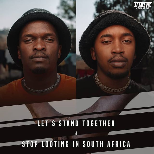 We stand against looting. Together we can fight this. #NOTOLOOTING #notoviolence #notokilling

We need to remember that together we stand and divided we fall. Lets continue to pray for South Africa.🙏