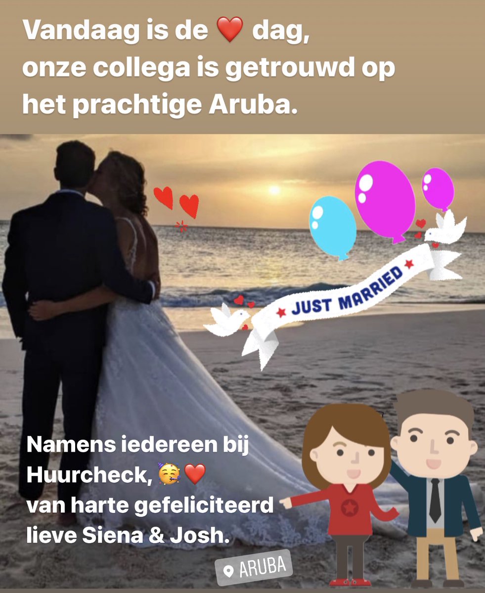 Onze collega Siena is getrouwd ❤️ op een prachtige locatie. Namens iedereen bij Huurcheck, van harte gefeliciteerd 🥳

#trouwen #liefde #geluk #getrouwd