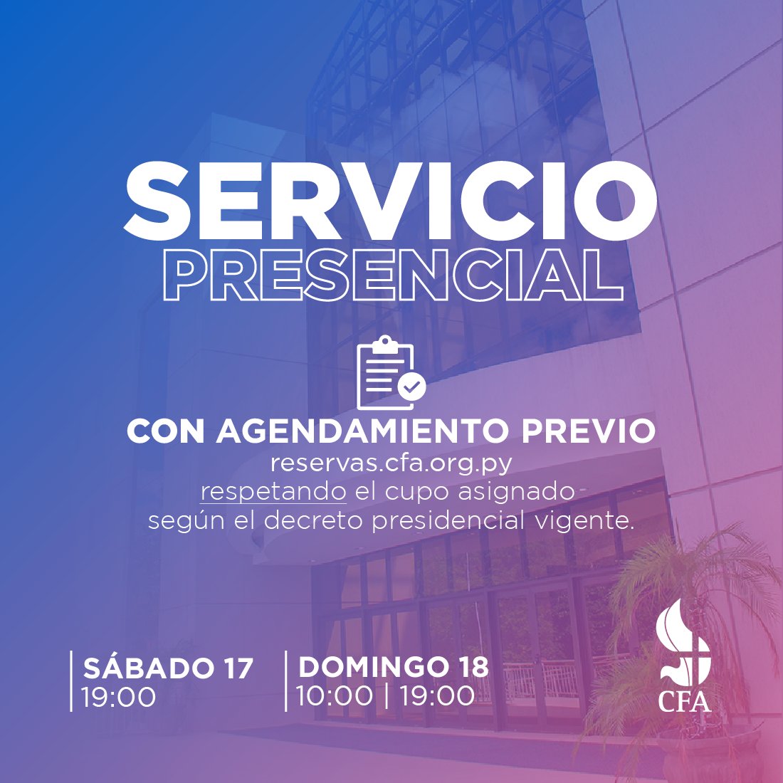 IglesiaCFA's tweet photo. ๐Para ๐๐ค๐๐ค๐ฅ๐๐ฃ ๐ ๐๐๐๐ฃ๐๐ค๐๐ฃ a los diferentes servicios presenciales es necesario ๐ซ๐๐ ๐ข๐ฌ๐ญ๐ซ๐๐ซ๐ฌ๐ ๐๐๐๐ข๐๐๐ฆ๐๐ง๐ญ๐.
๐Agendate ingresando a https://t.co/2tdmH3yS72
๐Suscribite a nuestro canal
โก๏ธ https://t.co/1YMzUfpqVY
#CongregateOnline #IglesiaCFA https://t.co/UQuWUPEogi
