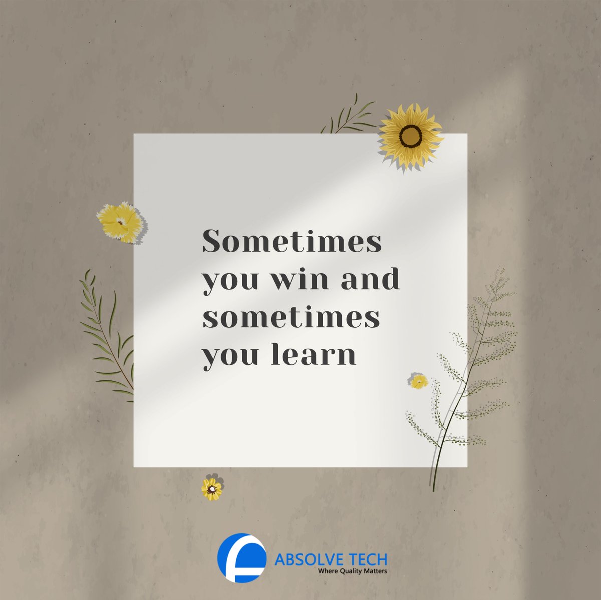 AbsolveTech's tweet image. Most times, the way isn’t clear, but you want to start anyway. It is in starting with the first step that other steps become clearer.

Reach out to us at absolvetech.com

#inspirationalquotes #motivationalquotes #inspiration #motivation #quotes #quoteoftheday #love #life