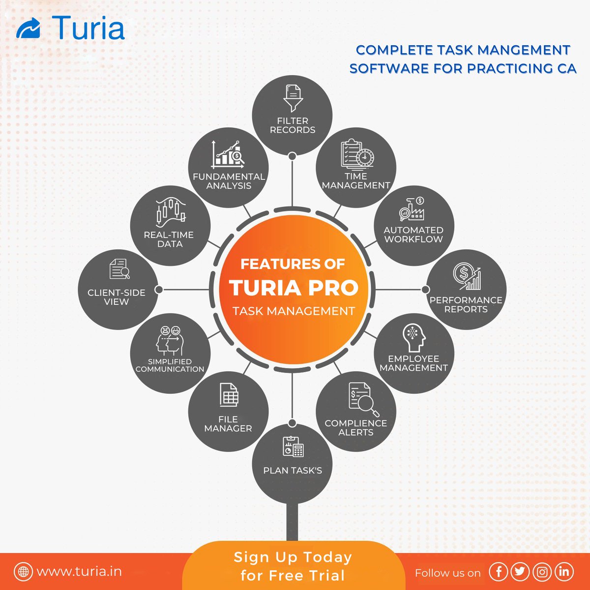 TuriaOffice's tweet photo. Turia Pro Software Trusted by Practicing Chartered accountants of India purely built to ease the workload of CA. Because we believe no two clients are the same!
Try for free log on to https://t.co/Bvi652bgrr
Limited signup's!
#catools #Automateworkflow #timemanagementsoftware https://t.co/DvMgGSeDU7
