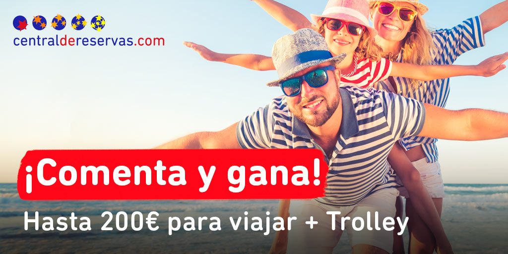 centralreservas's tweet photo. Te recordamos que cada mes puedes ganar hasta 200€ en #ChequesRegalo para #viajar y un fantástico Trolley, solo por enviarnos tus #comentarios y #opiniones... ¡Participa! https://t.co/fTQHwM5FWY
#hoteles #alojamientos #localidades #sorteo https://t.co/4f0bjpqvMq