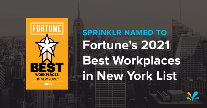diane_k_adams's tweet photo. I am thrilled to celebrate with all of our employees, customers, and partners around the world that today @Sprinklr was named to the 2021 Fortune Best Workplaces in New York™ list! 

Read more: https://t.co/rrFtkdOKAq | #GPTWCertified https://t.co/IG4OqdFeu9