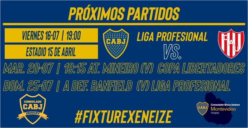 ConsuladoBocaUy's tweet photo. #FixtureXeneize Comienza la liga, con la fe intacta en nuestros jugadores, que a pesar de los "errores" van al frente dejando todo por nuestro amado @BocaJrsOficial 
#BocaEsMundial https://t.co/vkQvrmoIOm