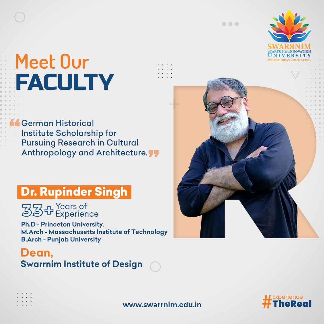 SwarrnimUni's tweet image. We are proud of our beloved Dr. Rupinder Singh’s achievement. For years, he has been a great mentor &amp;amp; an inspiration to students. We wish him all the success &amp;amp; hope he continues to achieve splendid success in life.
#SwarrnimUniversity #SwarrnimFaculty #InstituteOfDesign