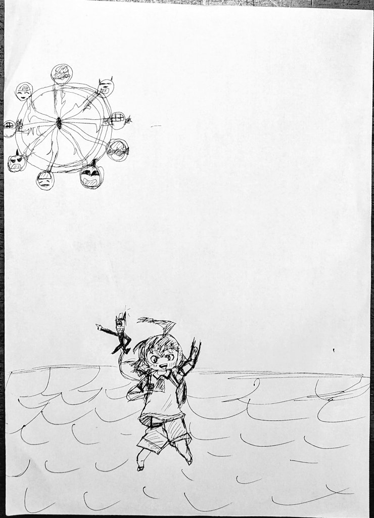#入間くんワンドロ
お題 遊園地
小学生の娘が描きました
ウォルターパークで遊ぶ入間くんとアリさんです 