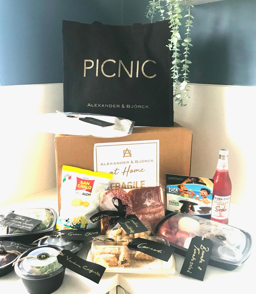TheSunTVMagEd's tweet image. An @AandBLondon Italian picnic hamper to accompany a tasty menu of @DisneyPlusUK viewing for the summer holidays? Fantastico! Loved #Luca, a classic Disney/Pixar film. Next... #RayaAndTheLastDragon #DisneyPlusSummer